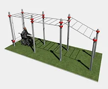 Рукоход разных уровней  для колясочников