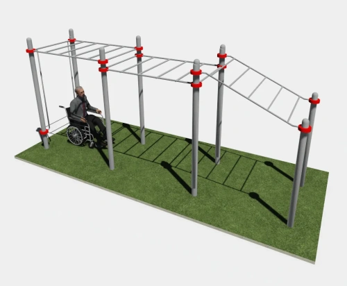 Рукоход разных уровней  для колясочников