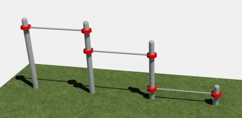 Турник тройной