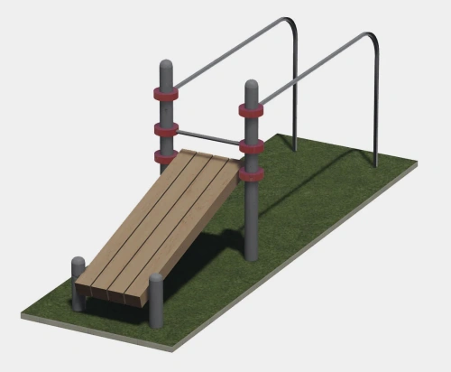 Брусья гнутые и скамья для пресса