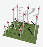 Турник классический, брусья, шведская стенка и рукоход
